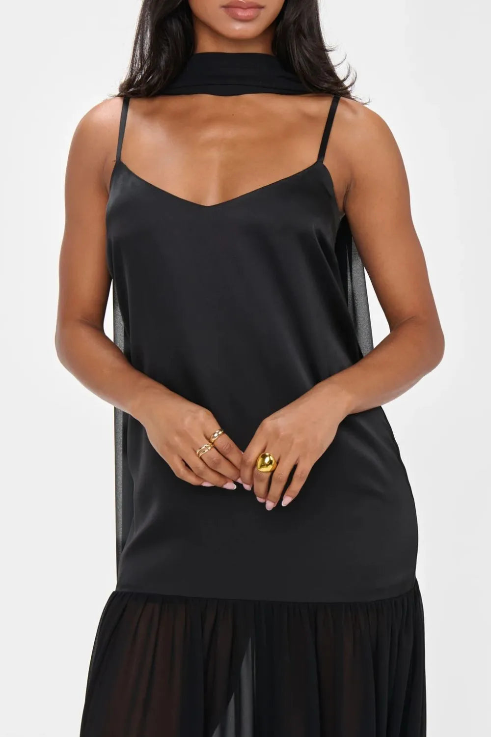 Adjustable Strap Maxi Cami Dress OutfitFlow