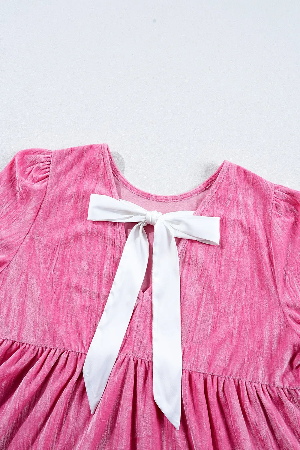 Tiered Flounce Sleeve Mini Dress OutfitFlow