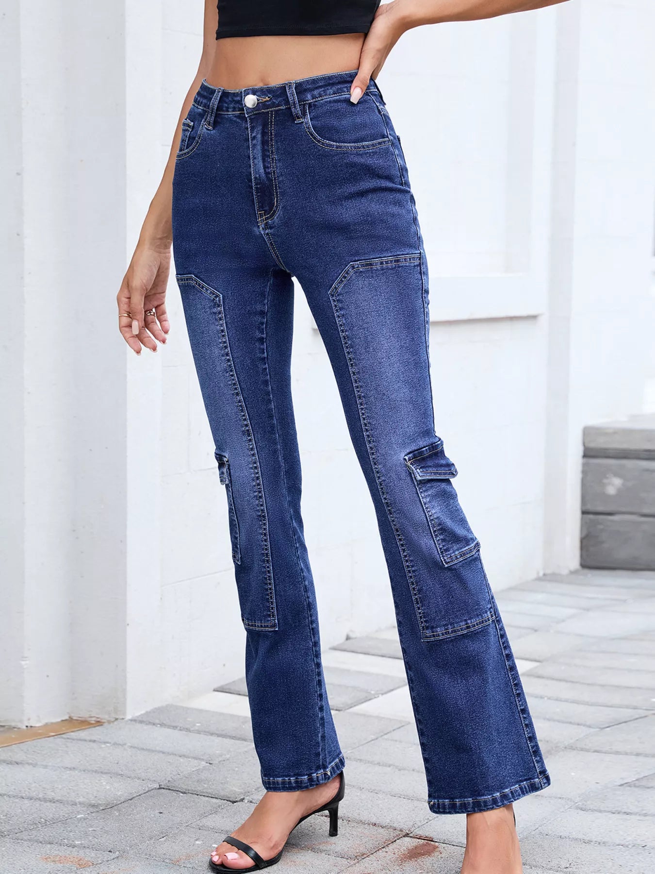 High-Waisted Bootcut Jeans OutfitFlow