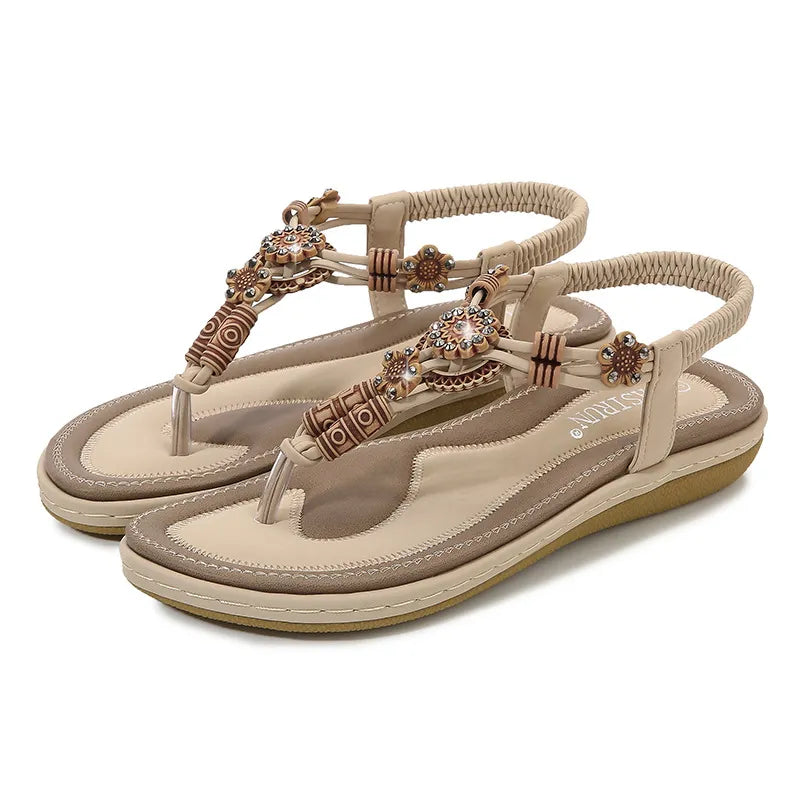 Toe Post Flats Sandals OutfitFlow
