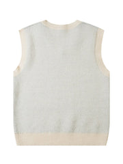 Men's Floral V-Neck Sweater Vest Trendsi