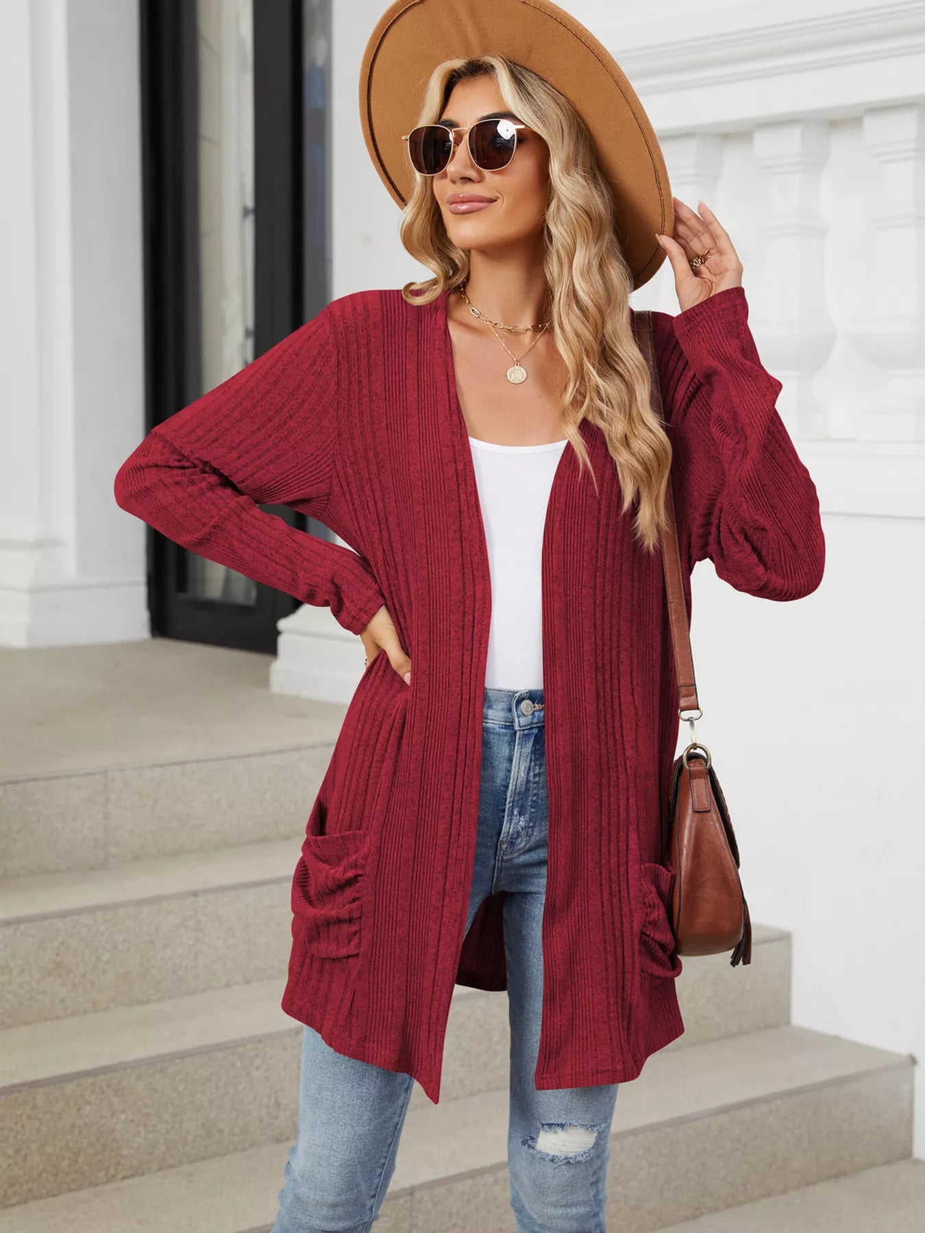 Open Front Long Cardigan OutfitFlow