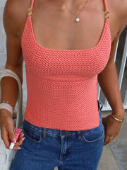 Scoop Neck Knit Cami OutfitFlow