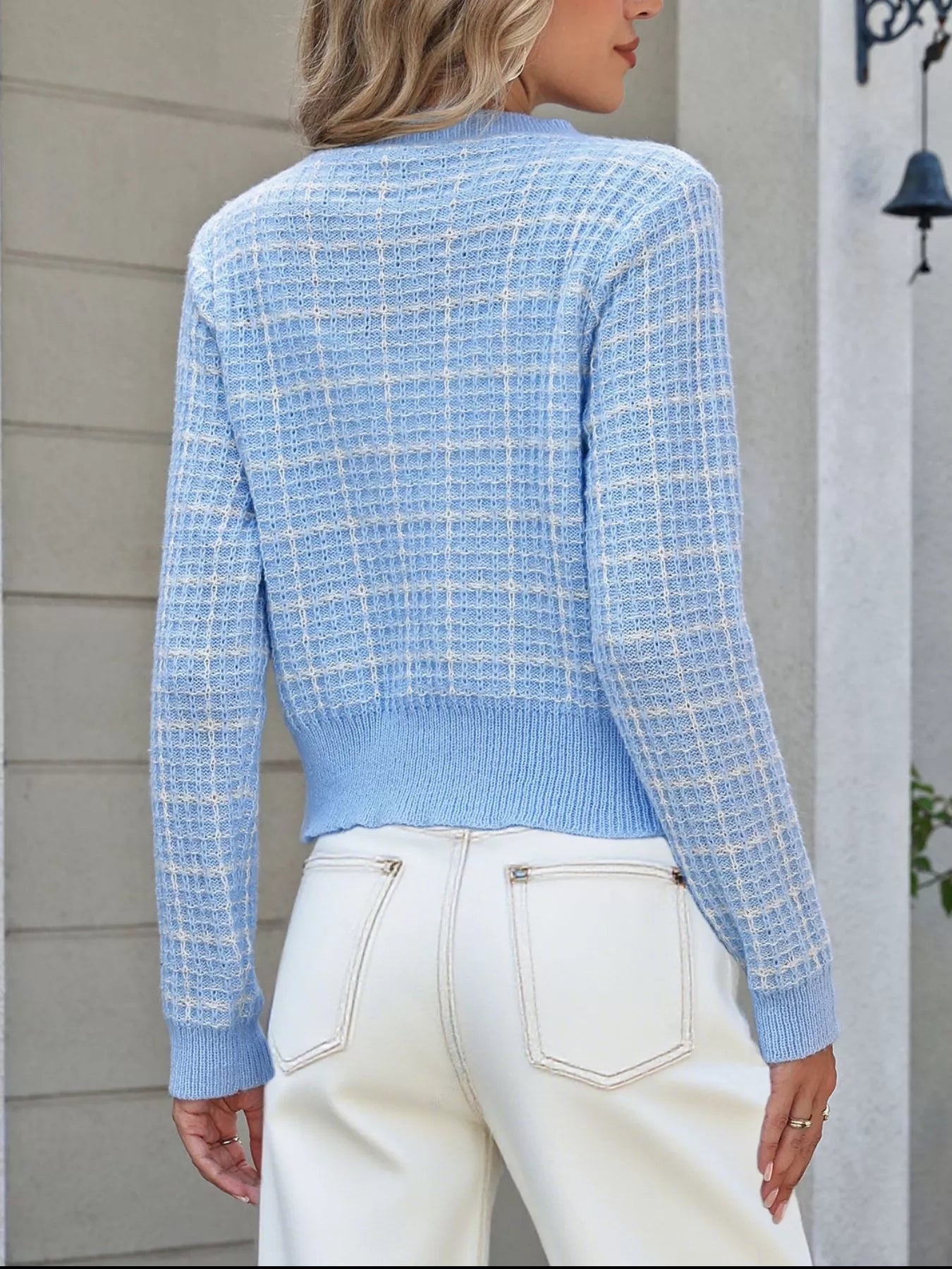 Bow Decor Button Up Cardigan Trendsi