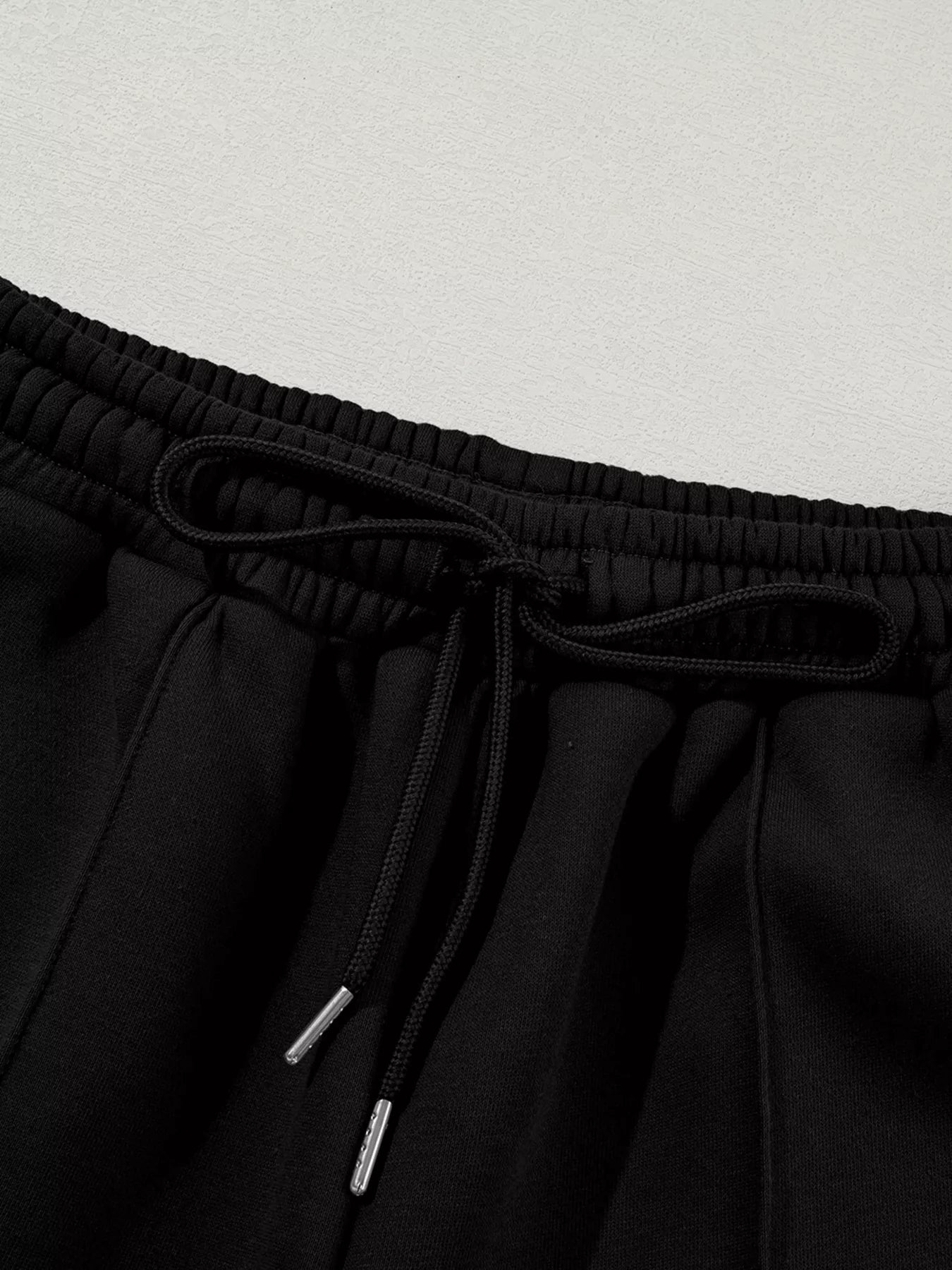 Drop Shoulder Zip Up Jacket and Drawstring Pants Active 2pcs Set OutfitFlow
