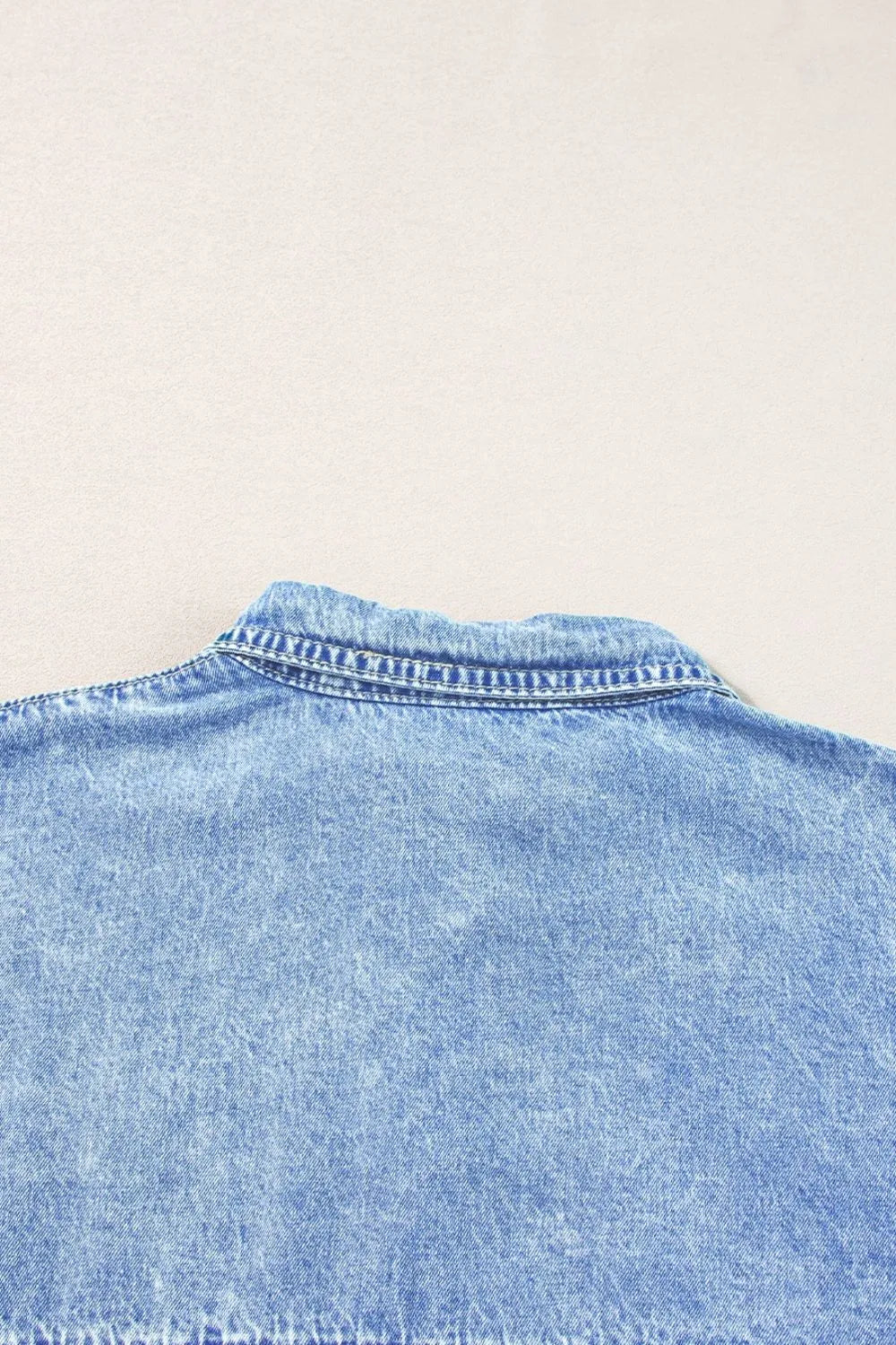 Oversized Button Down Denim Shirt Dress OutfitFlow