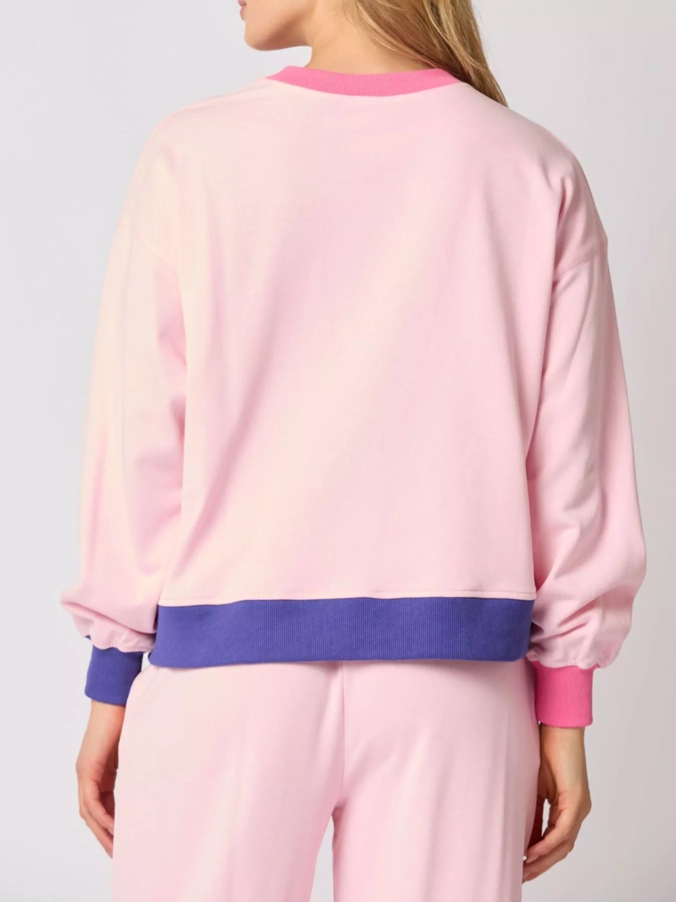 Nutcracker Contrast Trim Sweatshirt and Pants Set OutfitFlow