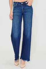 RISEN Full Size Low Rise Wide Leg Jeans Plus Size OutfitFlow