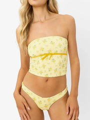 Floral Tube Top and Bottom Set OutfitFlow