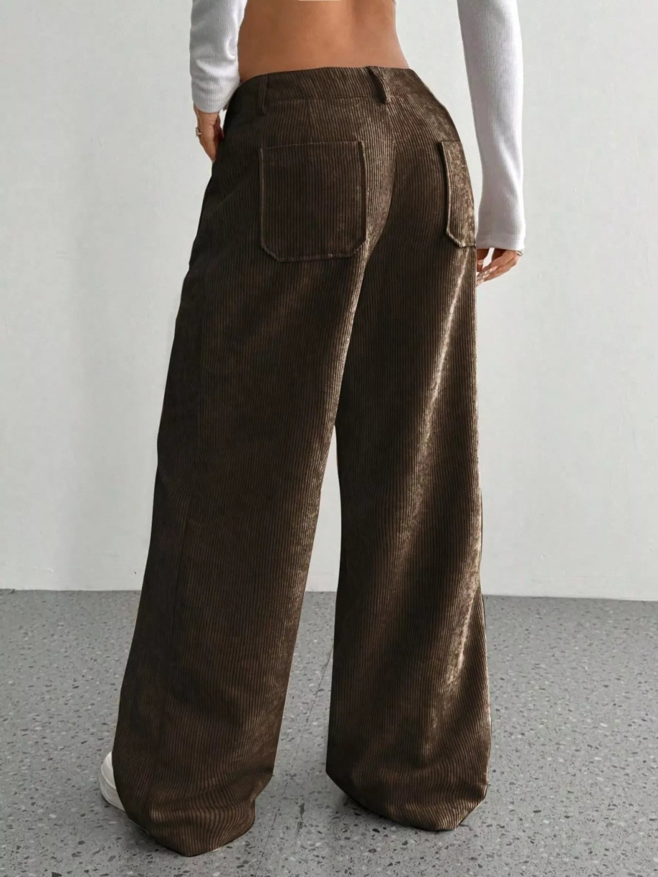 Corduroy Wide Leg Pants OutfitFlow