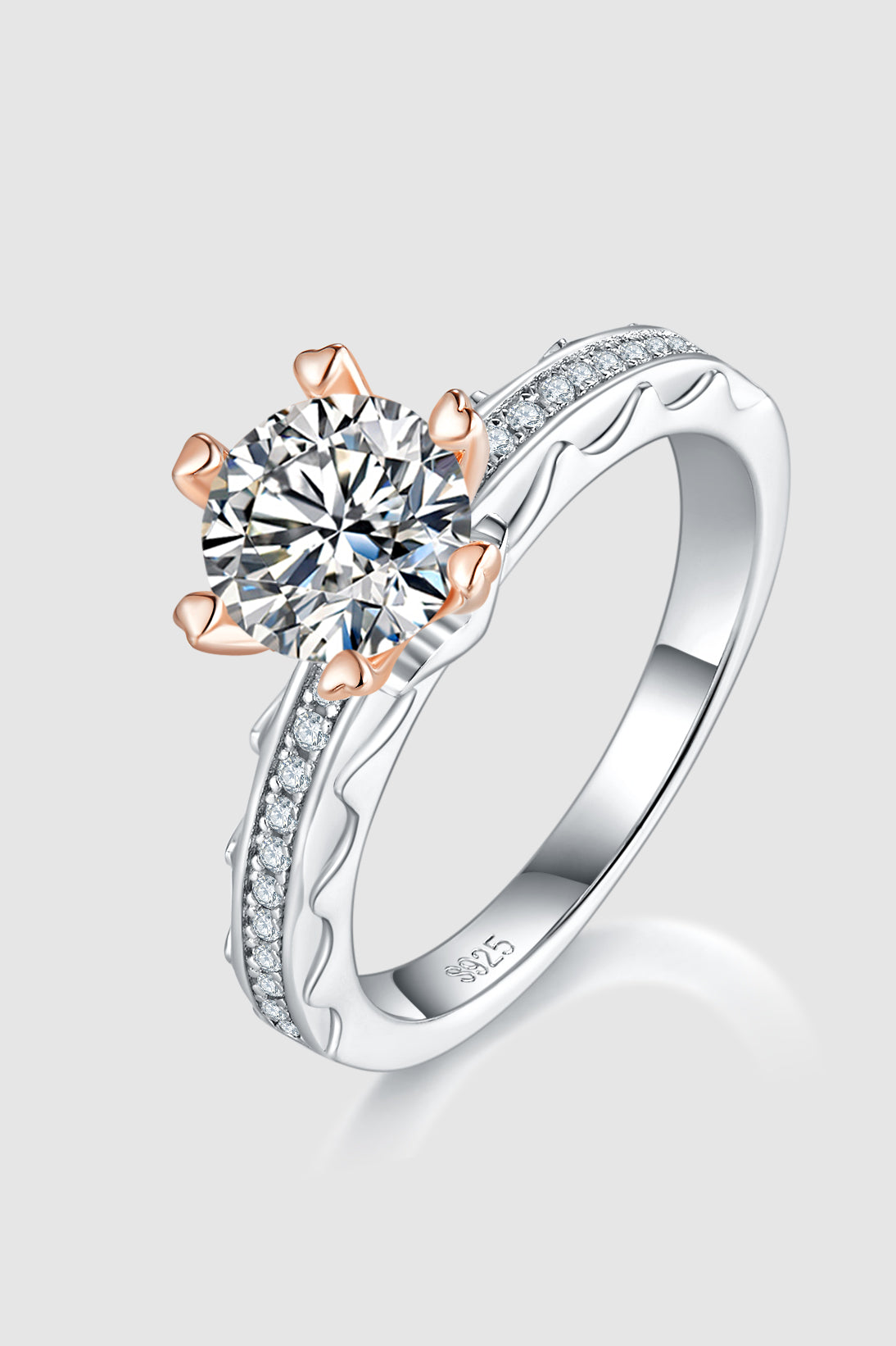 Outfit Flow - 1 Carat Moissanite 925 Sterling Silver Ring