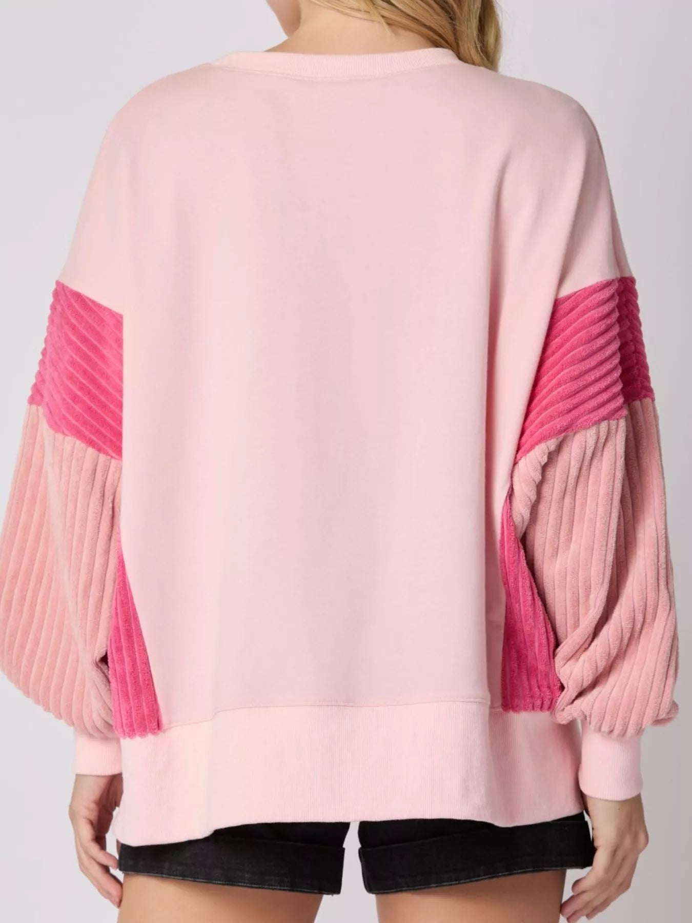 Nutcracker Long Sleeve Sweatshirt with Side Slit OutfitFlow