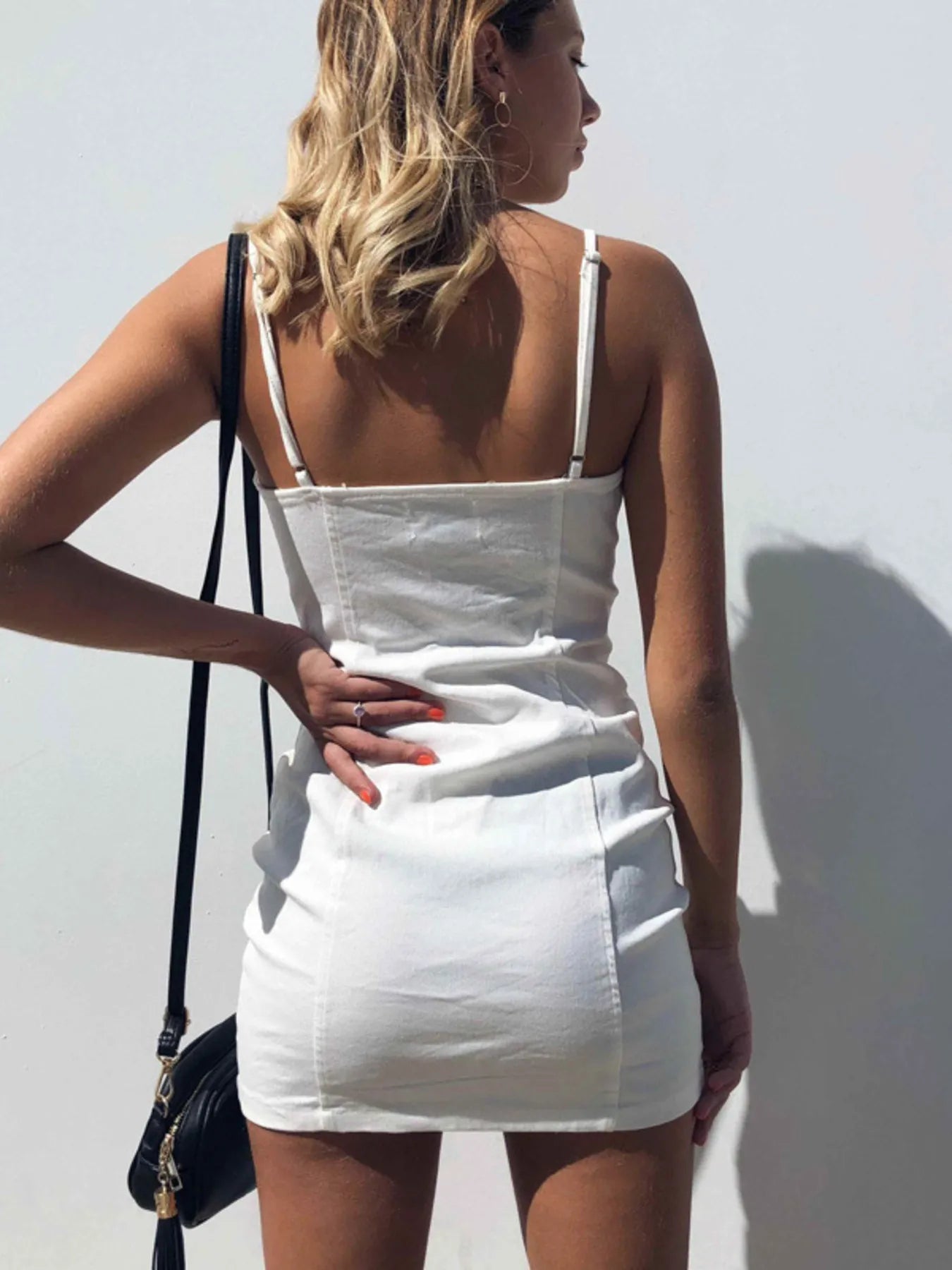 Full Size Zip-Front Bodycon Mini Dress Plus Size OutfitFlow
