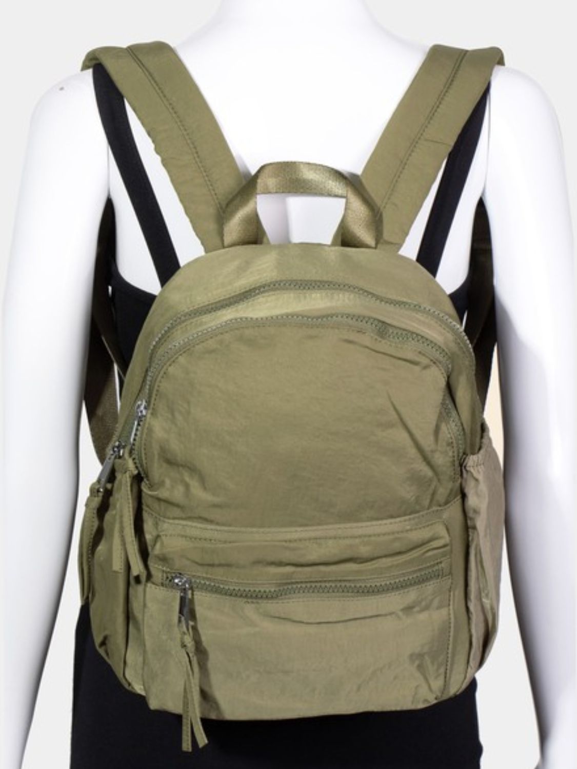 Outfit Flow - Fame Nylon Multi Pocket Backpack Bag