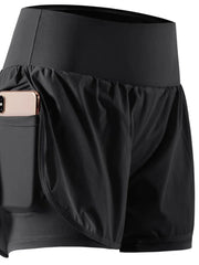Pocketed High Waist Active Shorts OutfitFlow