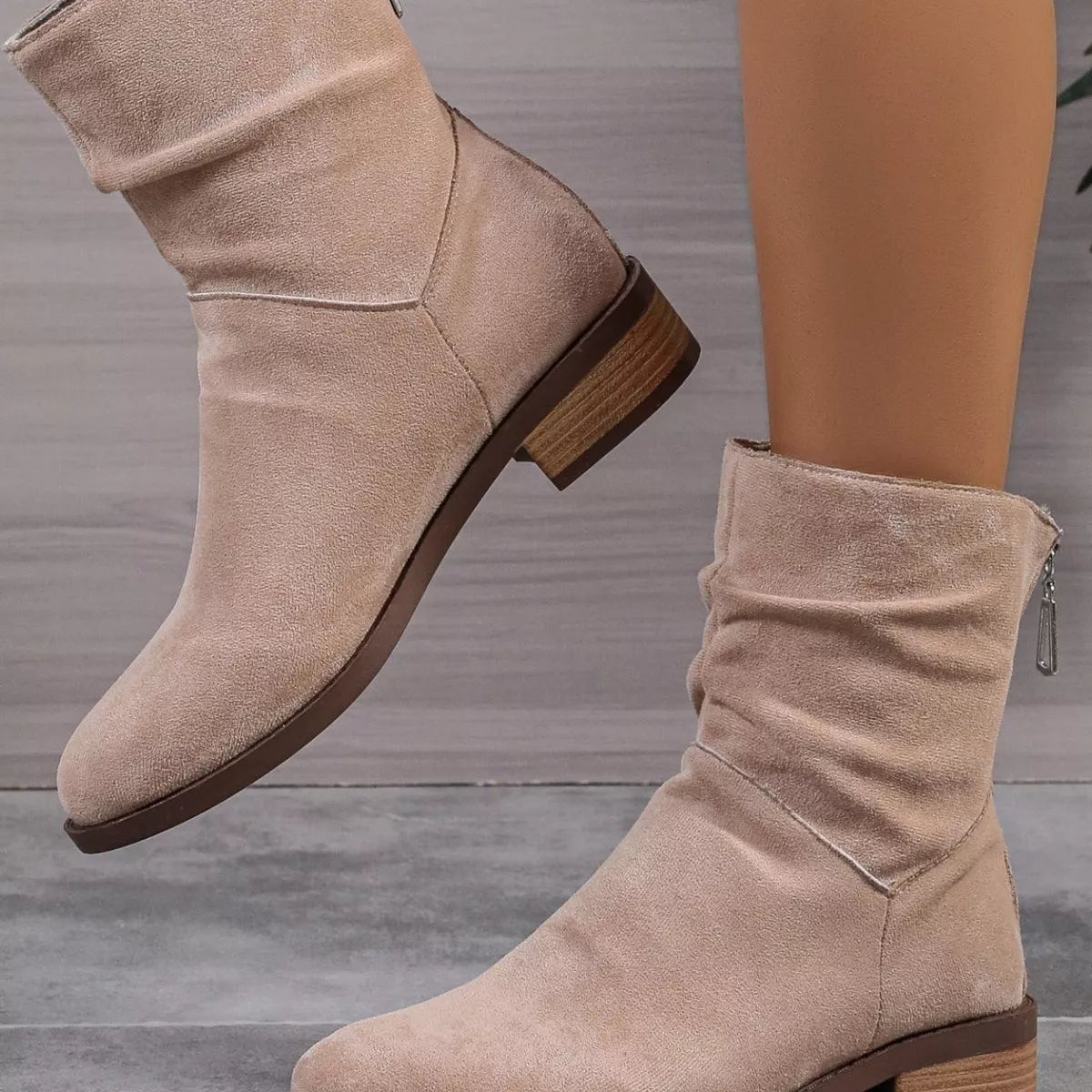 Point Toe Block Heels Boots OutfitFlow