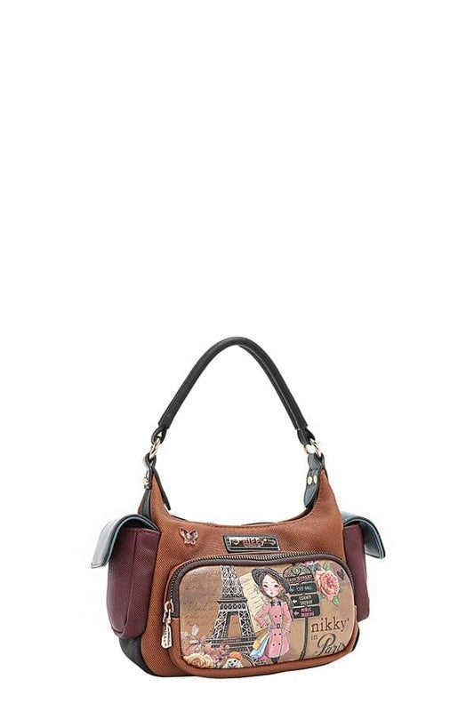 Nicole Lee USA Eco-Leather Shoulder Bag OutfitFlow