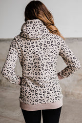 Outfit Flow - Leopard Print Long Sleeve Hoodie