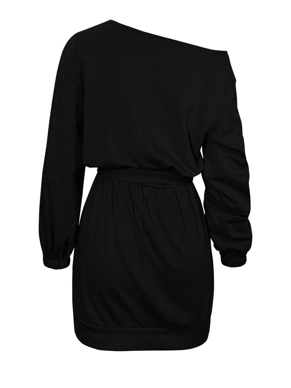 One Shoulder Tie Waist Dress OutfitFlow