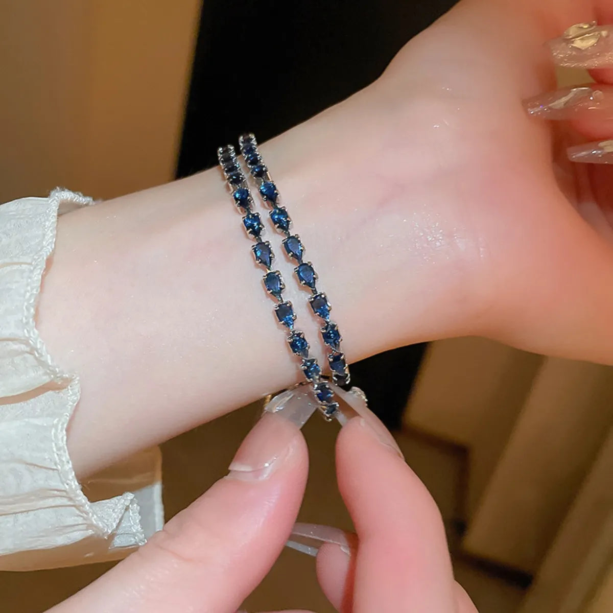 Alloy Zircon Bracelet OutfitFlow