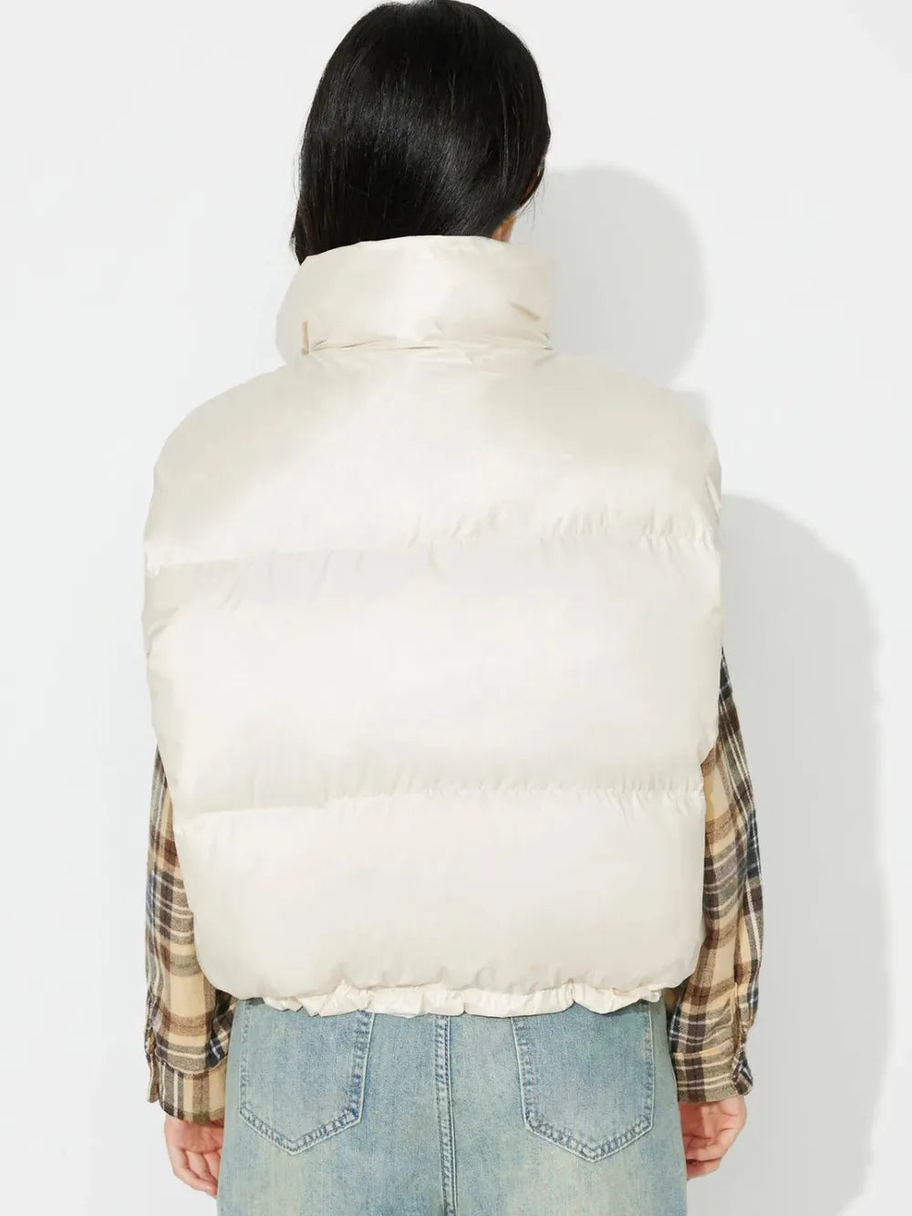 Zip Up Vest Coat with Pockets Trendsi