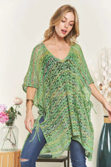 ADORA Crochet Cover Up Tunic Top OutfitFlow