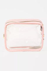 Fame PVC Clear Rectangular Crossbody Bag OutfitFlow
