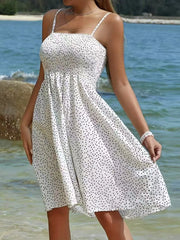 Full Size Smocked Square Neck Cami Dress Plus Size OutfitFlow