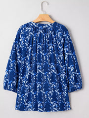 Botanical Print Button Up Shirt OutfitFlow