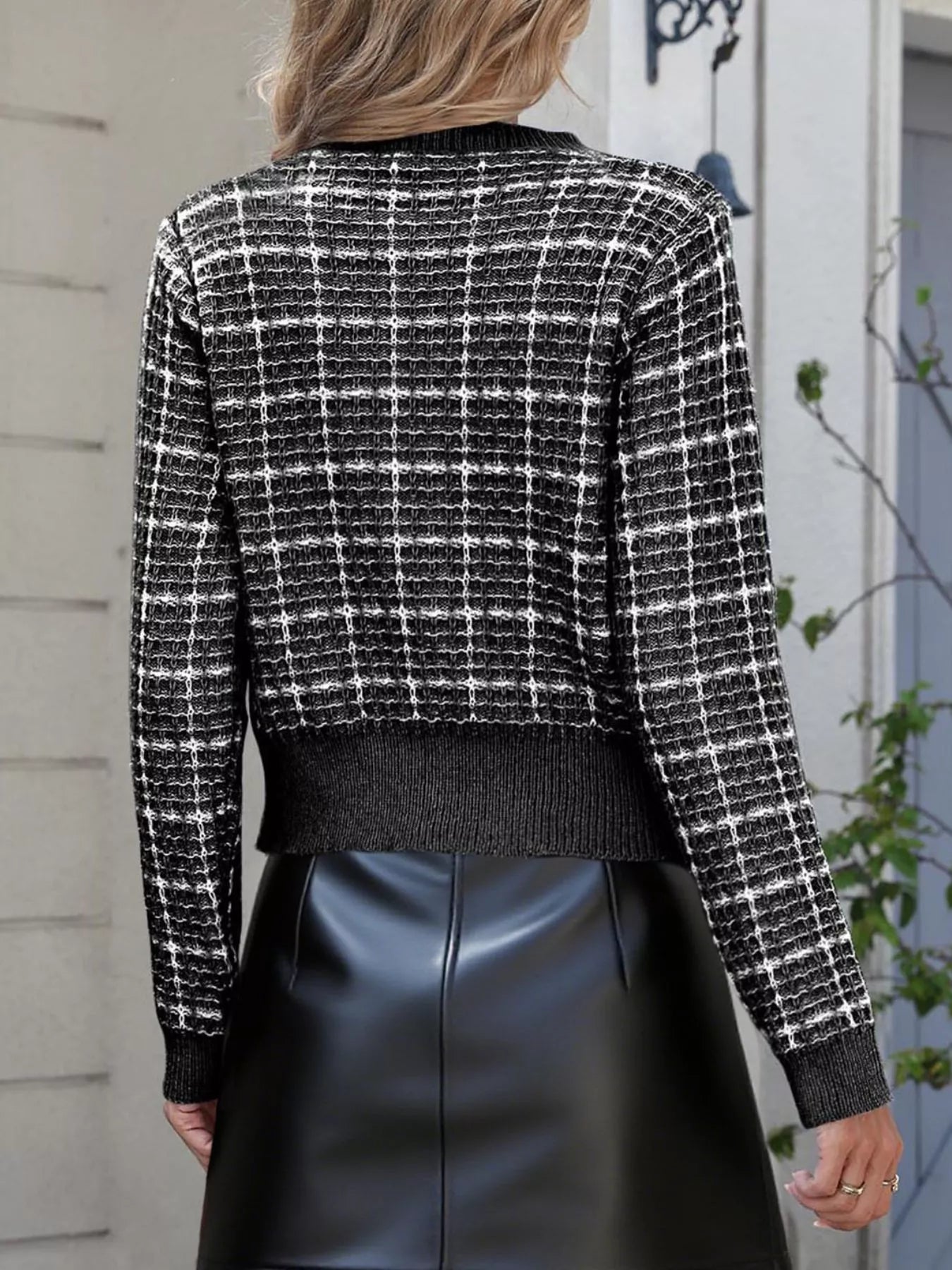 Bow Decor Button Up Cardigan Trendsi