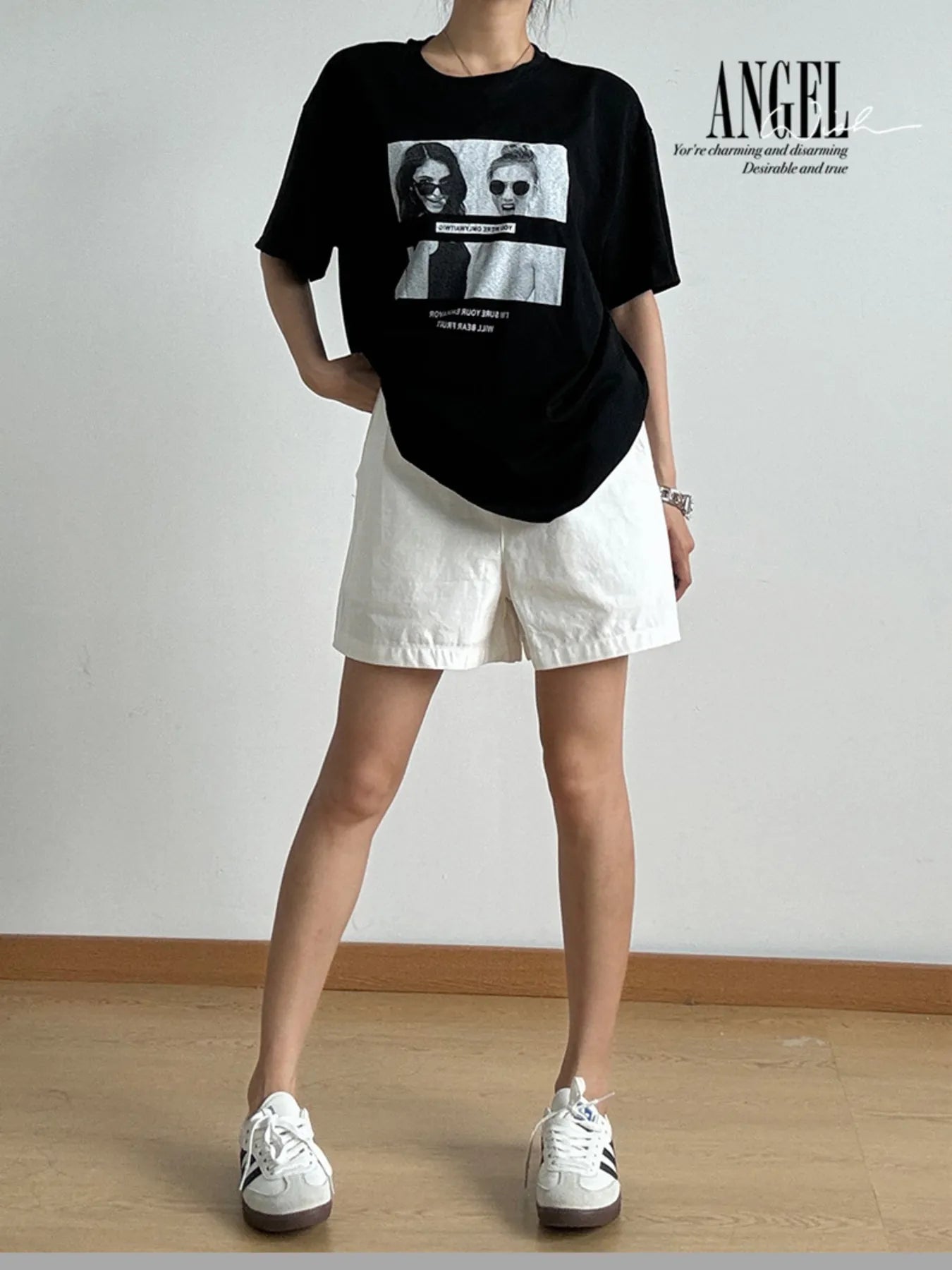 Elastic Waist Casual Shorts OutfitFlow