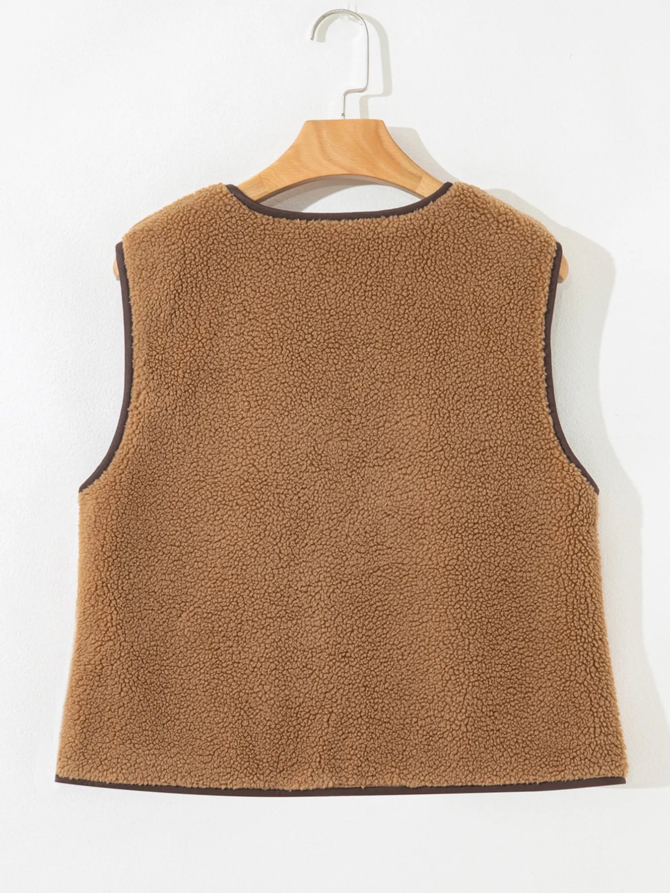 Double Tied Front Vest Coat Trendsi