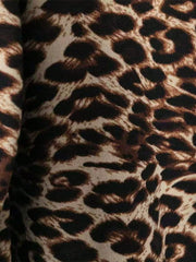 Hooded Leopard Lined Zip-Up Outerwear OutfitFlow