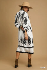 Umgee Abstract Print Midi Dress OutfitFlow