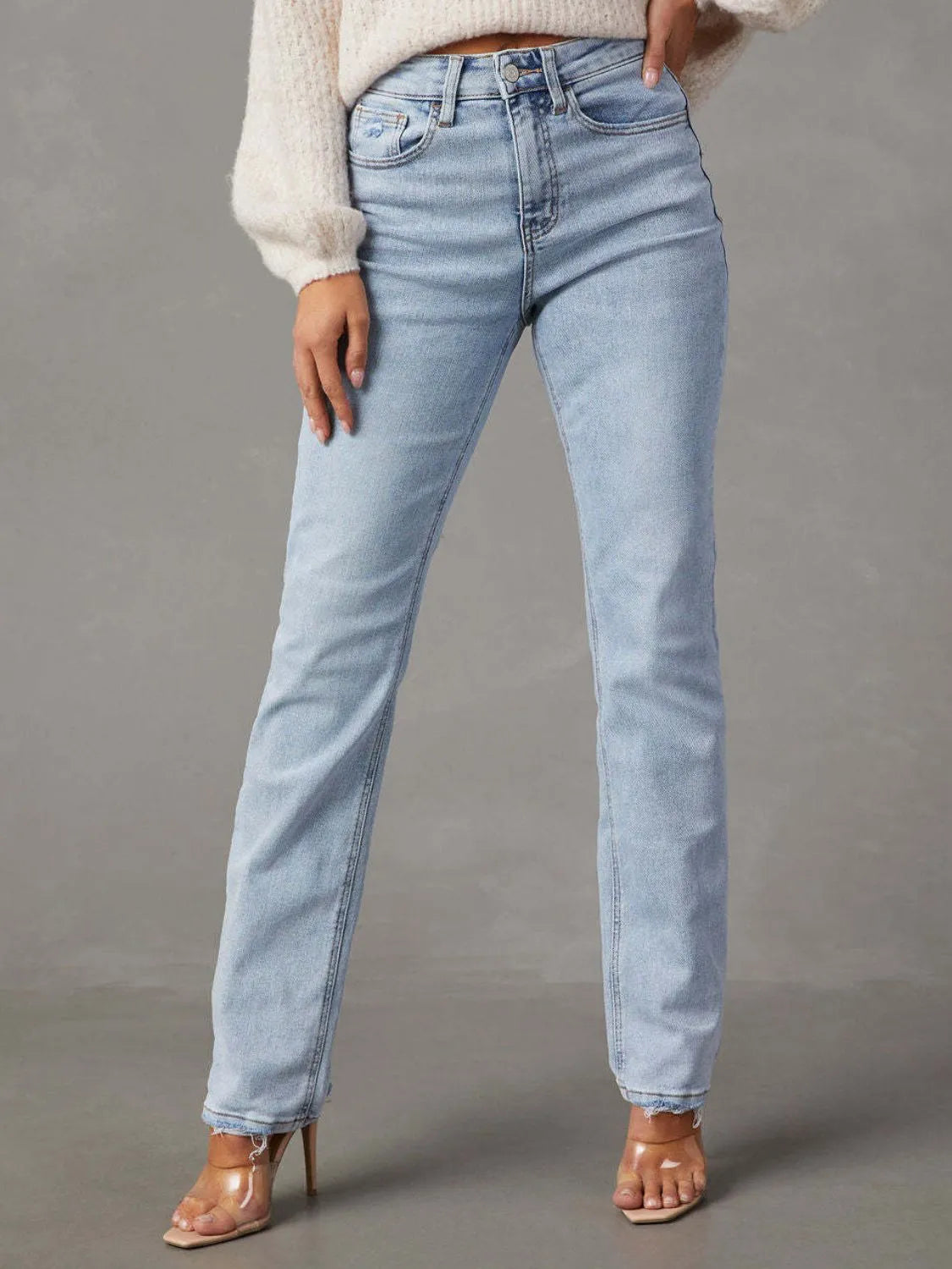 High Rise Jeans with Pockets OutfitFlow