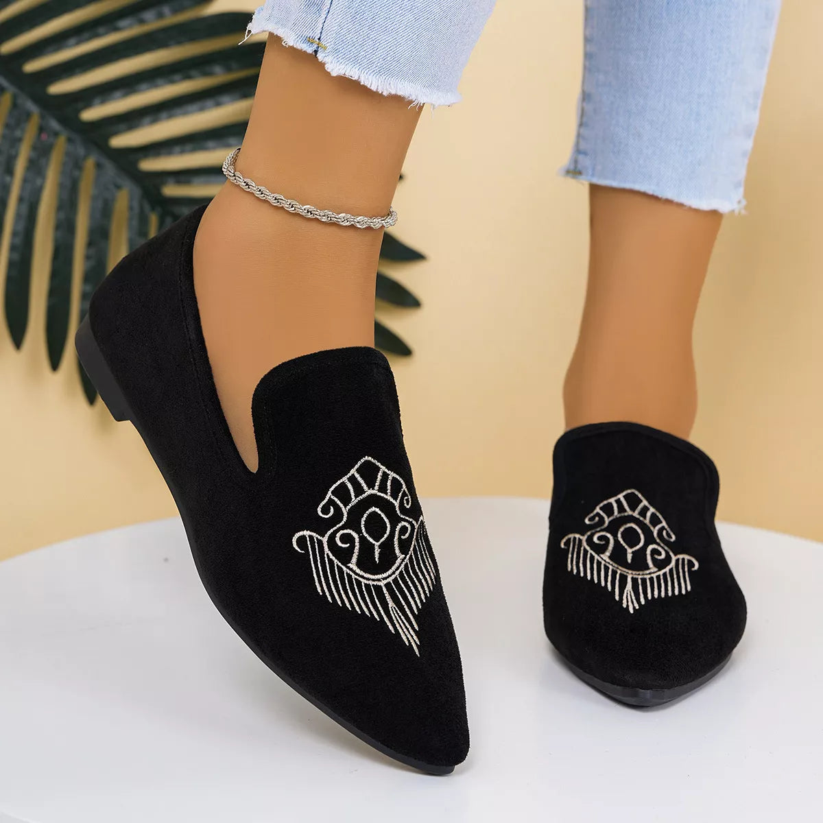 Point Toe Slip-Ons Style C OutfitFlow