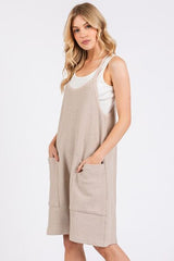 Mittoshop Scoop Neck Spaghetti Strap Overalls with Pockets OutfitFlow