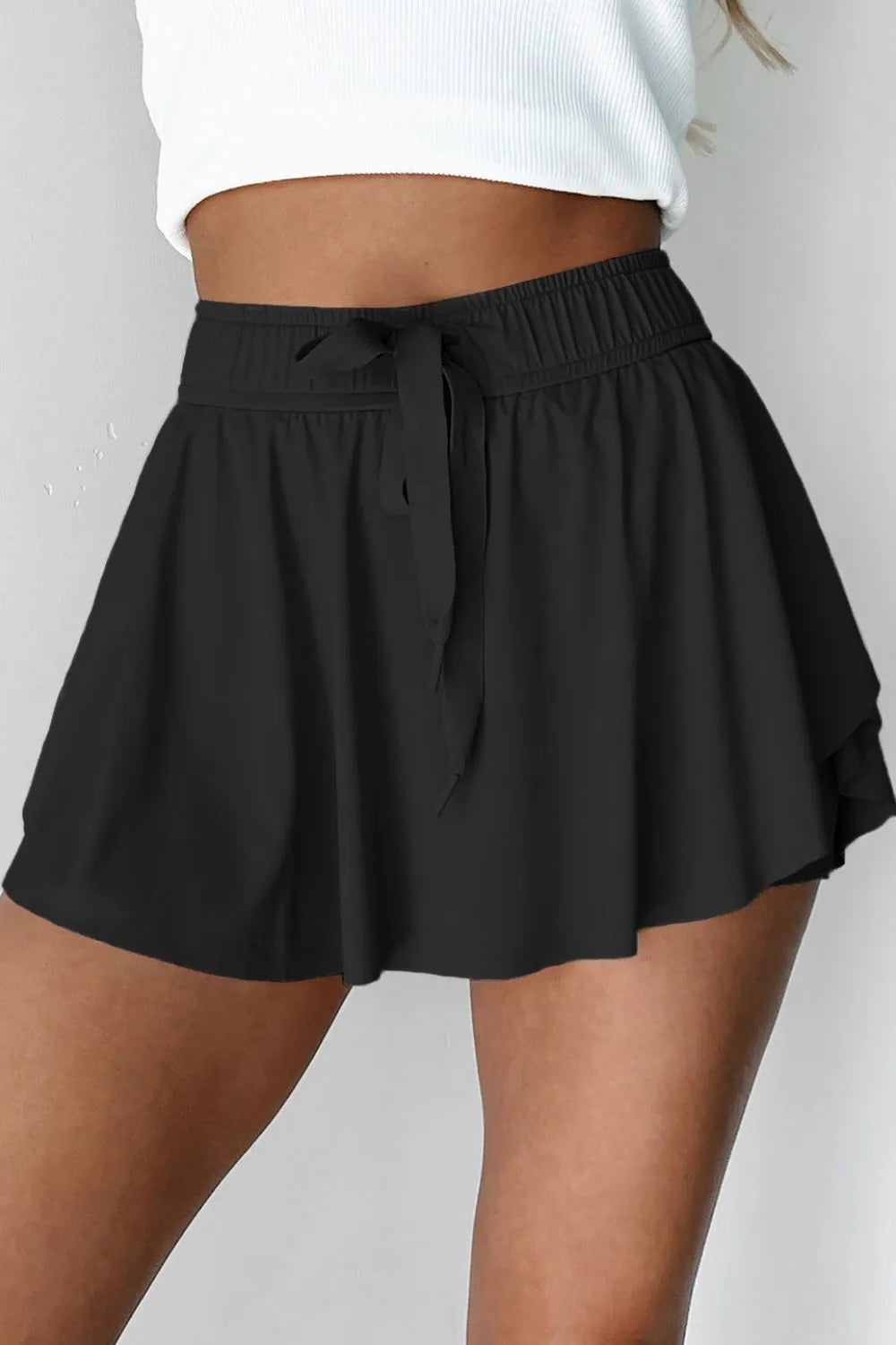 Drawstring Active Skorts OutfitFlow