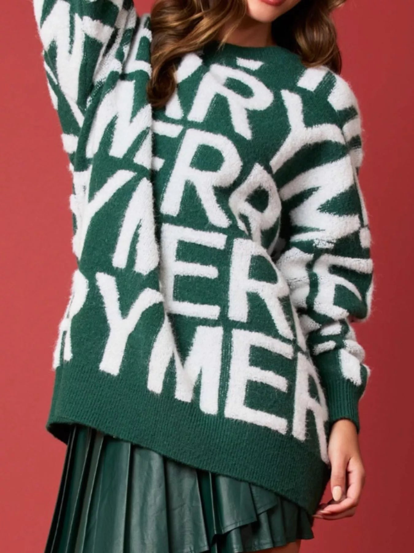 Christmas Merry Festive Holiday Sweater OutfitFlow