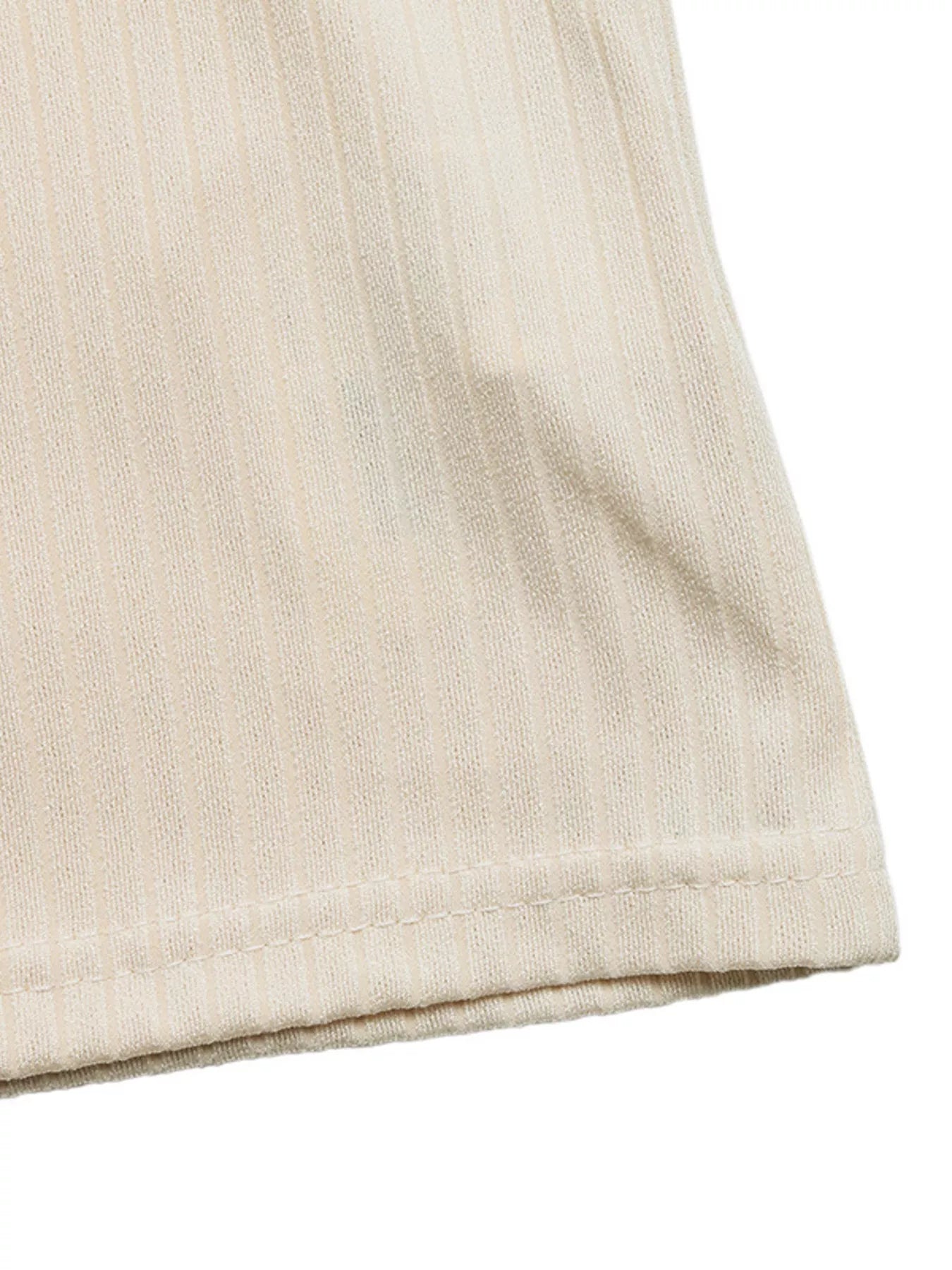 Striped Trim Short Sleeve Top OutfitFlow