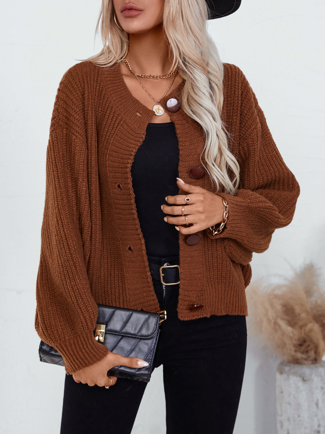 Outfit Flow - Button Down Long Sleeve Cardigan