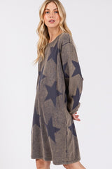 SAGE + FIG Washed Star Print Round Neck Dress OutfitFlow