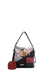 Nicole Lee USA Convertible Adjustable Strap Backpack Bag OutfitFlow