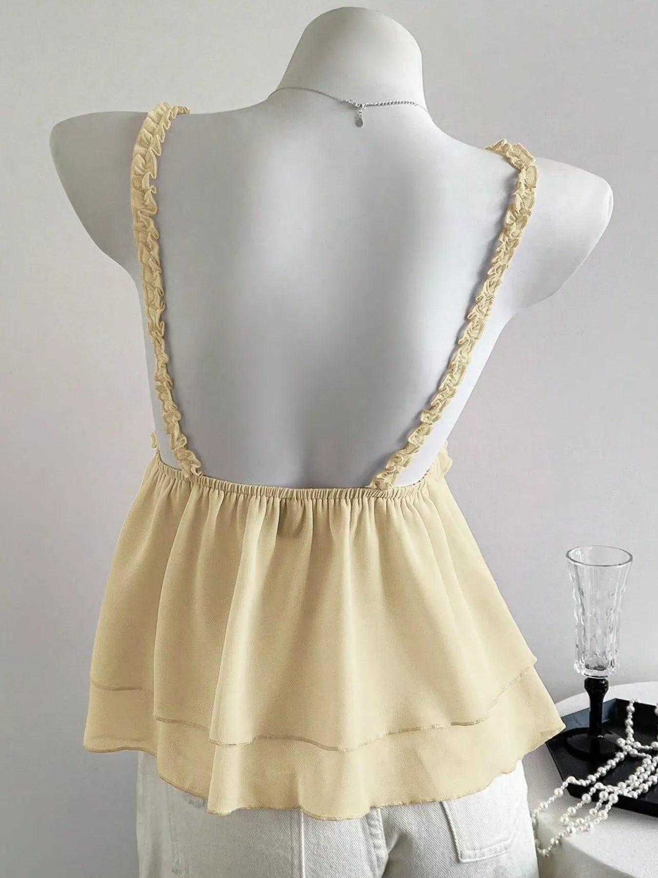Lace Detail Layered Cami OutfitFlow