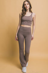 Outfit Flow - Love Tree High Waist Flare Active Leggings with Side Pockets