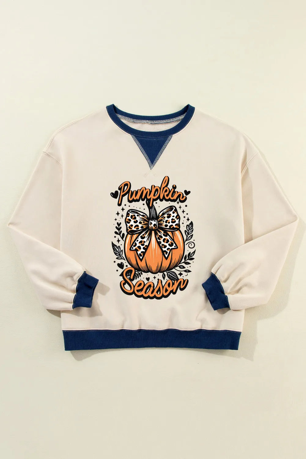 Outfit Flow - Pumpkin Graphic Long Sleeve Sweatshirt