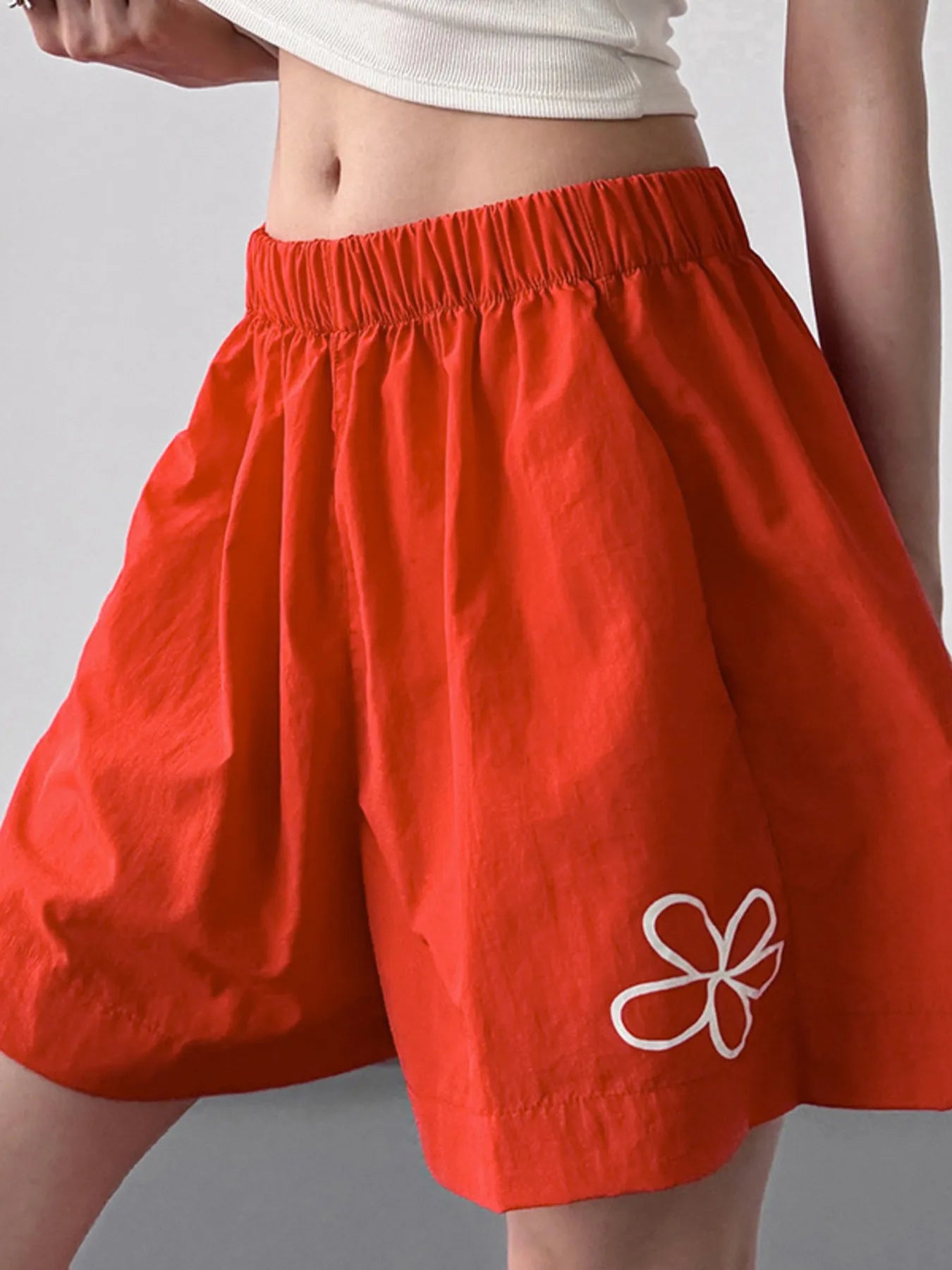 Elastic Waist Shorts OutfitFlow