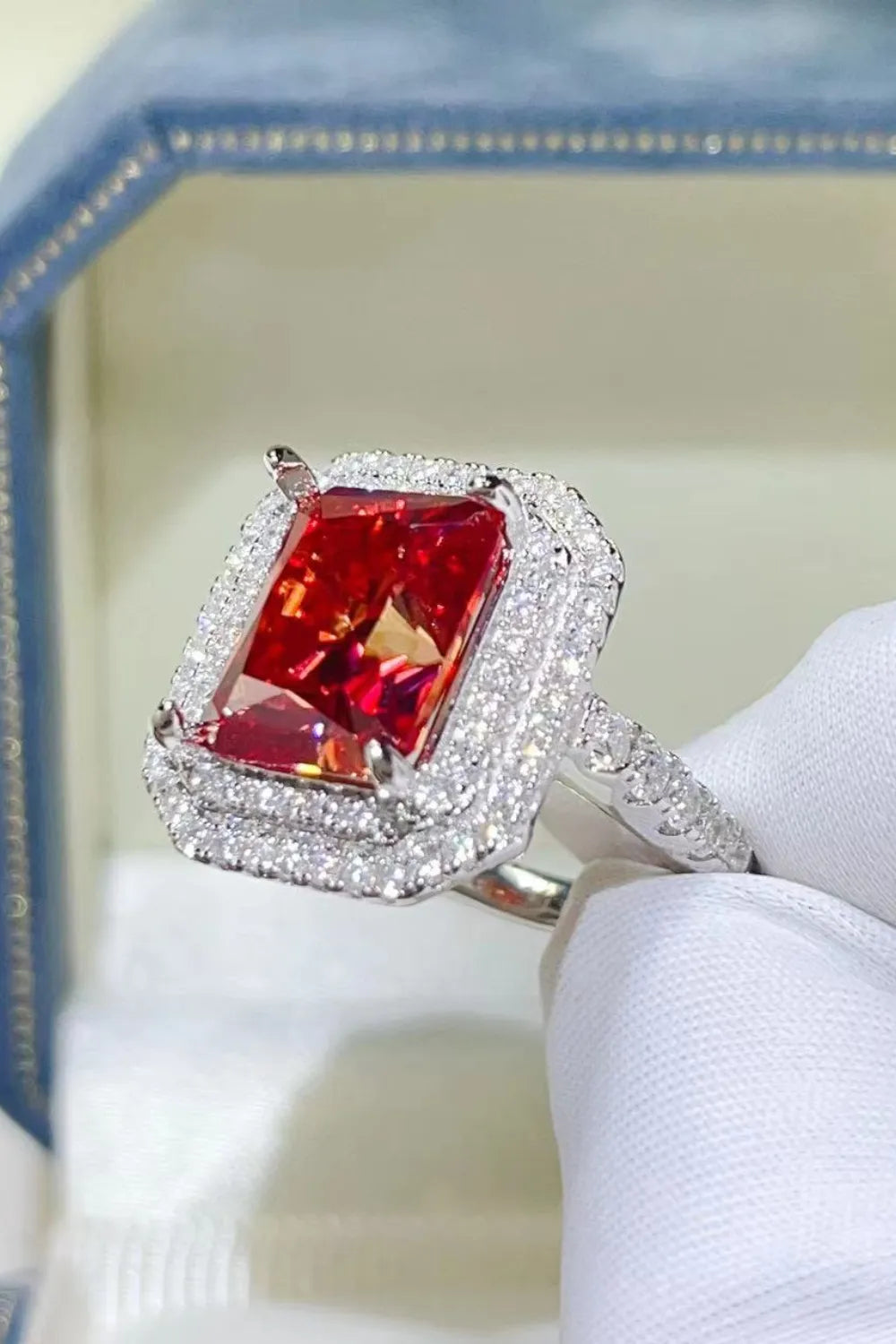 2 Carat Moissanite 925 Sterling Silver Ring OutfitFlow