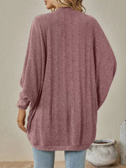 Cozy Oversized Open Front Knit Cardigan OutfitFlow