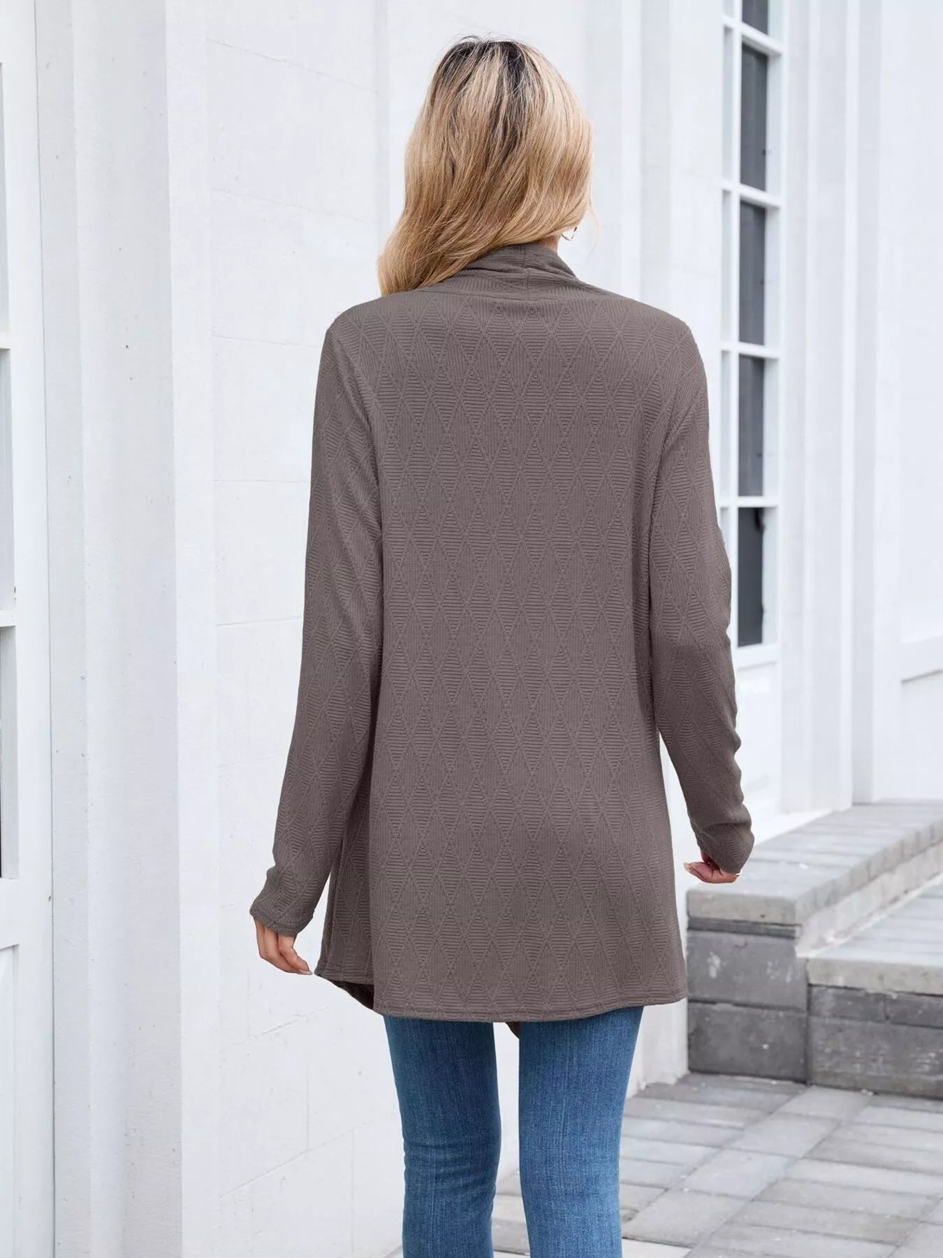 Open Front Long Cardigan OutfitFlow
